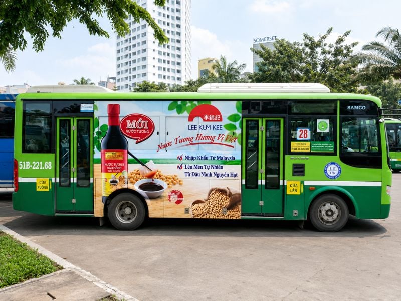 Quảng cáo hai bên thân xe buýt Body Side