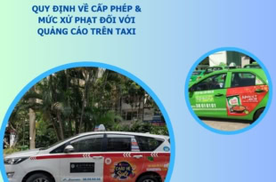 quy định quảng cáo trên taxi