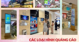 Các loại hình quảng cáo ở trung tâm thương mại