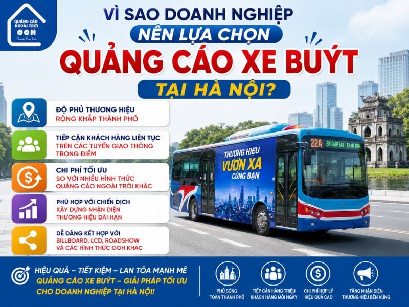 Ưu điểm khi quảng cáo xe bus tại Hà Nội