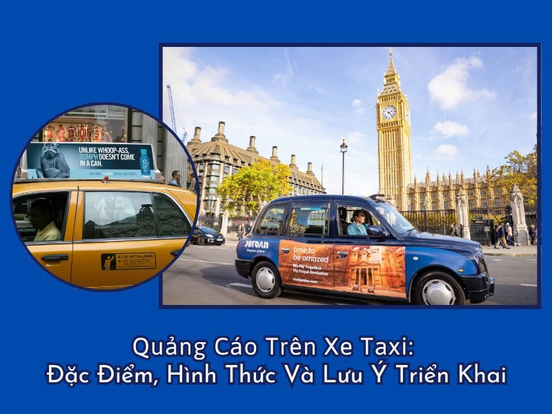 Quảng cáo trên xe taxi