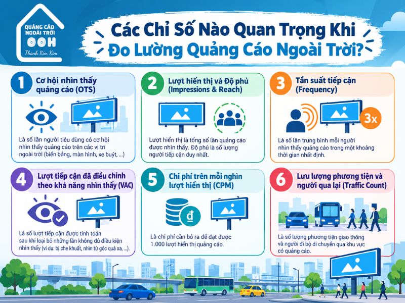 Các chỉ số quan trọng khi đo lường quảng cáo ngoài trời