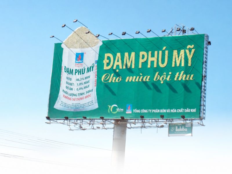 Hình ảnh lúa bội thu của Đạm Phú Mỹ