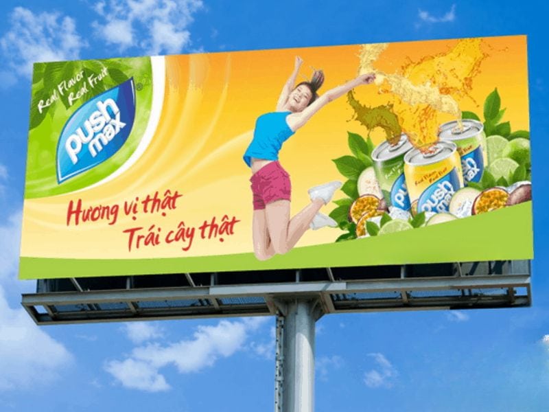 Thong điệp ấn tượng của sản phẩm nước giải khát