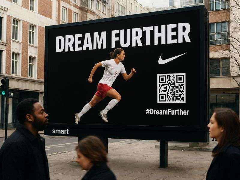 Nike “Dream Further” kết nối người chạy bộ từ billboard - Quảng Cáo Ngoài Trời (OOH) Có Thể “Gây Bão” Mạng Xã Hội (Go Viral) Hay Không? Nike “Dream Further” kết nối người chạy bộ từ billboard
