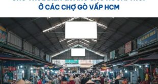 Quảng cáo ngoài trời ở các chợ Gò Vấp HCM.