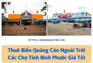 Đặt biển quảng cáo chợ Bình Phước