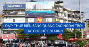 Đặt/ thuê biển bảng quảng cáo ngoài trời các chợ HCM