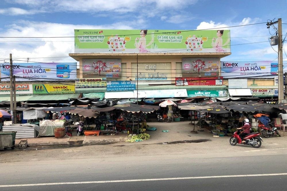 Cho thuê bảng quảng cáo tại chợ Hòa Khánh - Tiền Giang
