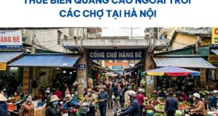 Biển quảng cáo ngoài trời các chợ tại Hà Nội.