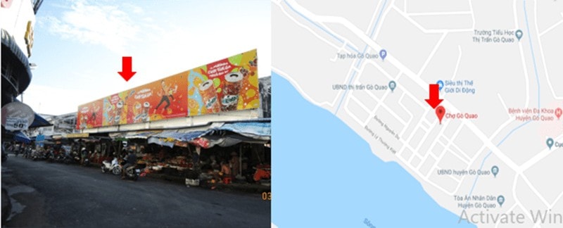 Đánh dấu Thuê biển bảng ngoài trời tại chợ tỉnh Kiên Giang