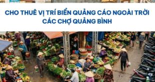 Biển quảng cáo ngoài trời các chợ Quảng Bình.