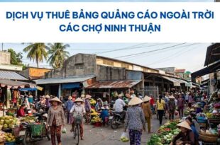 Thuê bảng quảng cáo ngoài trời các chợ Ninh Thuận.