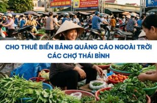Thuê biển bảng quảng cáo ngoài trời các chợ Thái Bình.