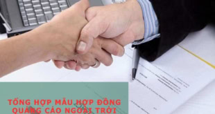 hợp đồng quảng cáo ngoài trời