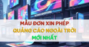 Mẫu đơn xin phép quảng cáo ngoài trời
