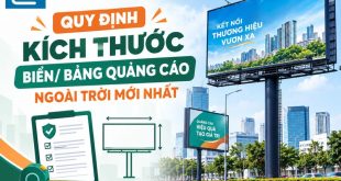 Quy định về kích thước biển, bảng quảng cáo ngoài trời