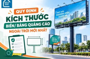 Quy định về kích thước biển, bảng quảng cáo ngoài trời