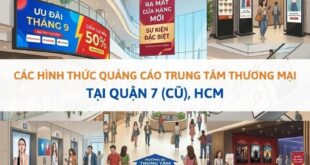 Quảng cáo tại trung tâm thương mại Quận 7