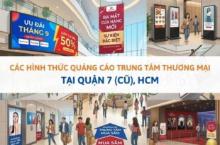 Quảng cáo tại trung tâm thương mại Quận 7