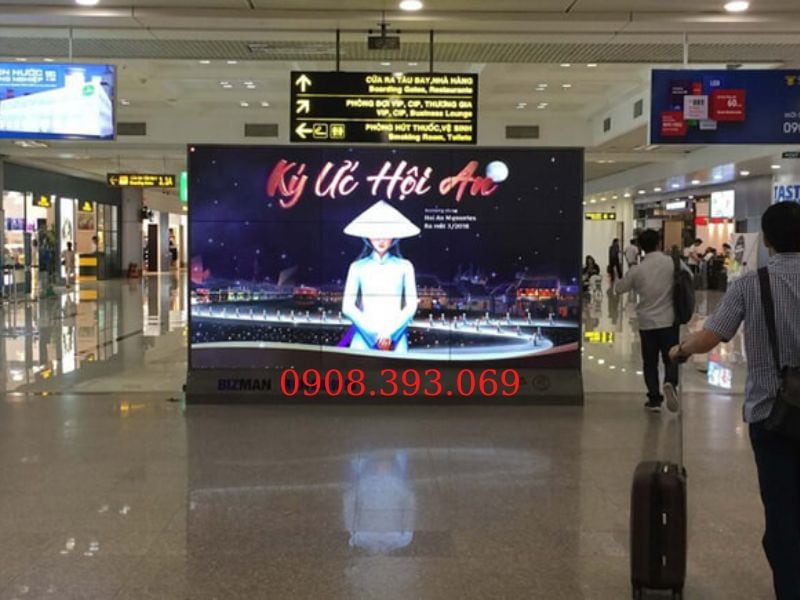 Tóm tắt Màn Hình Quảng Cáo LED Indoor - Đà Nẵng Airport
