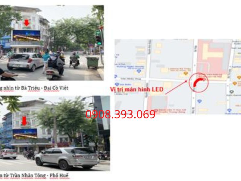Ghi chú LED Nút Giao Bà Triệu - Trần Nhân Tông, Quận Hai Bà Trưng, Hà Nội