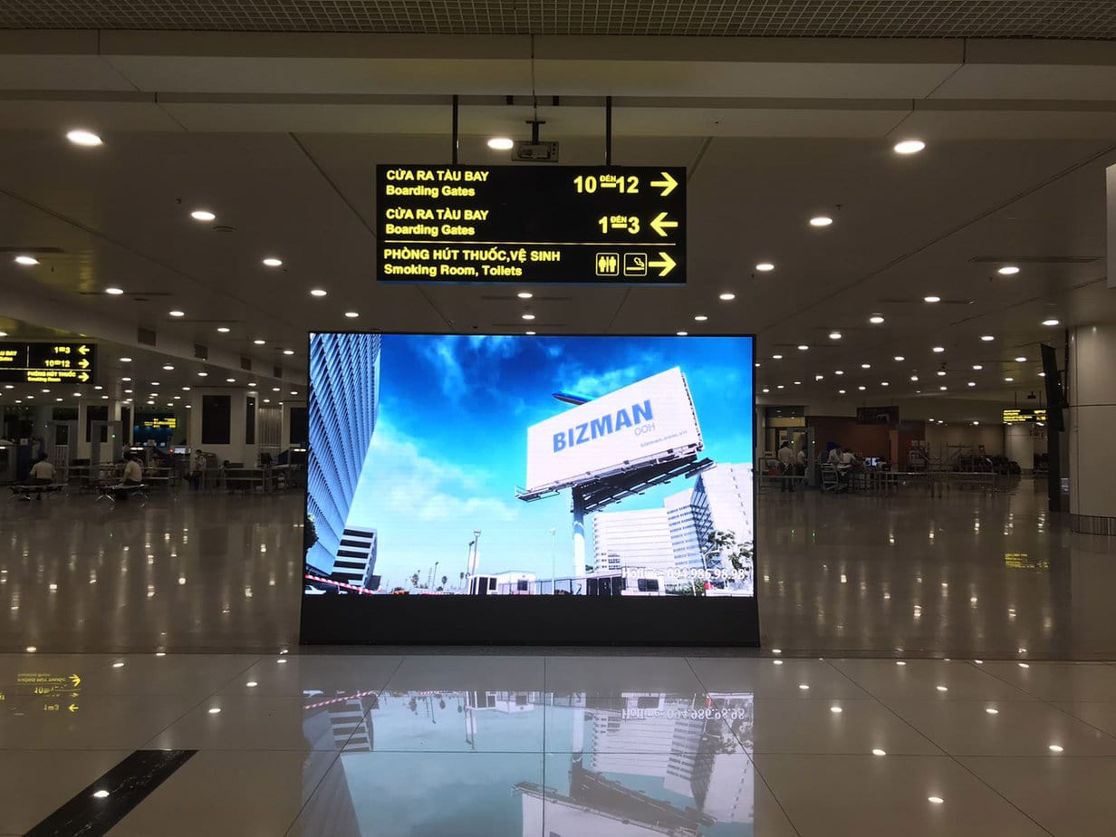 Tóm tắt Màn Hình LED Indoor - Cát Bi Airport