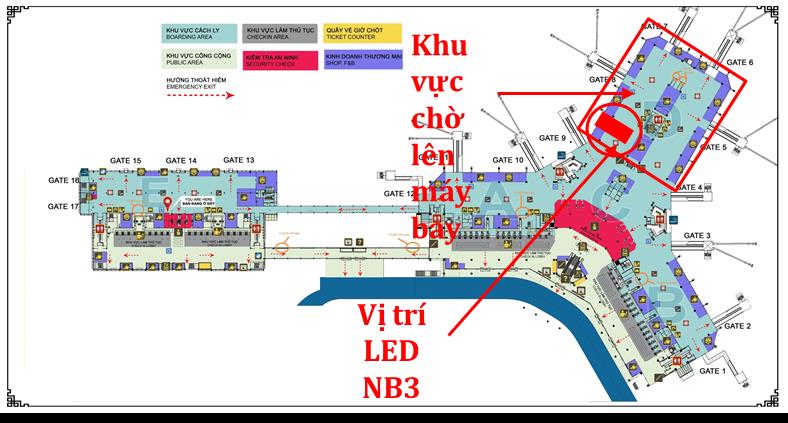Ít ai biết Quảng Cáo Màn Hình LED Indoor - Nội Bài Airport