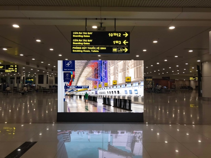 - Màn Hình LED Indoor - Cát Bi Airport