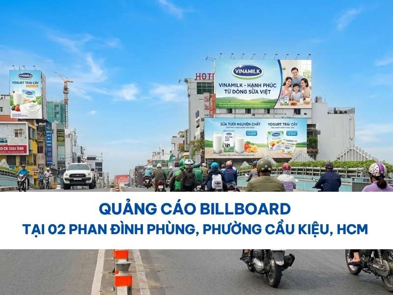 Quảng cáo billboard tại 02 Phan Đình Phùng, Phường Cầu Kiệu, HCM 