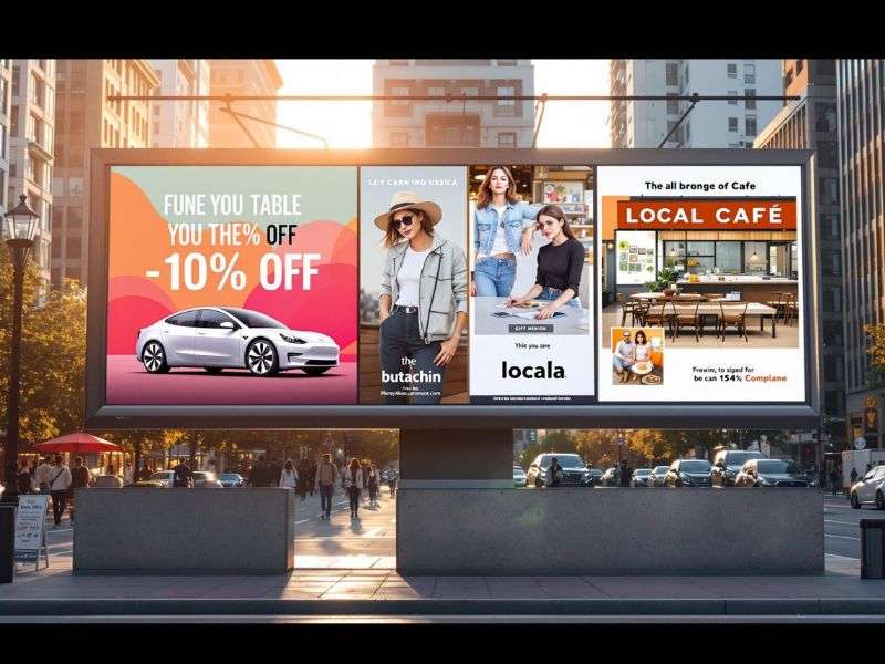 Cụm billboard quảng cáo đa ngành tại phố trung tâm đẹp - Top 30+ Mẫu Biển Quảng Cáo Ngoài Trời Ấn Tượng Nhất Cụm billboard quảng cáo đa ngành tại phố trung tâm đẹp