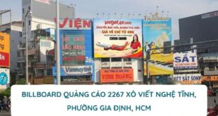 - Billboard Quảng Cáo 2267 Xô Viết Nghệ Tĩnh, Phường Gia Định, HCM