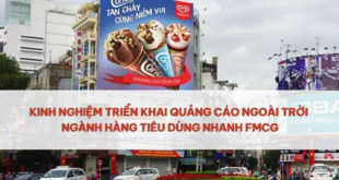 Quảng cáo ngoài trời ngành hàng tiêu dùng nhanh FMCG.