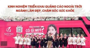 Quảng cáo ngoài trời ngành làm đẹp, chăm sóc sức khỏe.