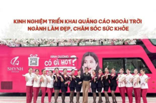 Quảng cáo ngoài trời ngành làm đẹp, chăm sóc sức khỏe.