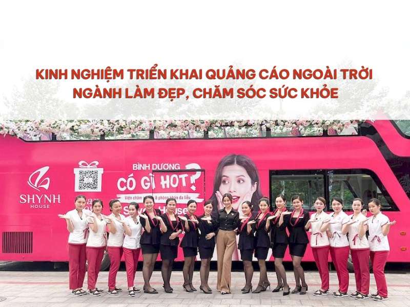 Quảng cáo ngoài trời ngành làm đẹp, chăm sóc sức khỏe.