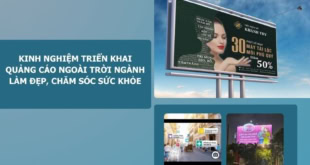 quảng cáo ooh ngành làm đẹp, chăm sóc sức khỏe