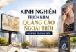 Kinh nghiệm triển khai quảng cáo ngoài trời ngành trang sức