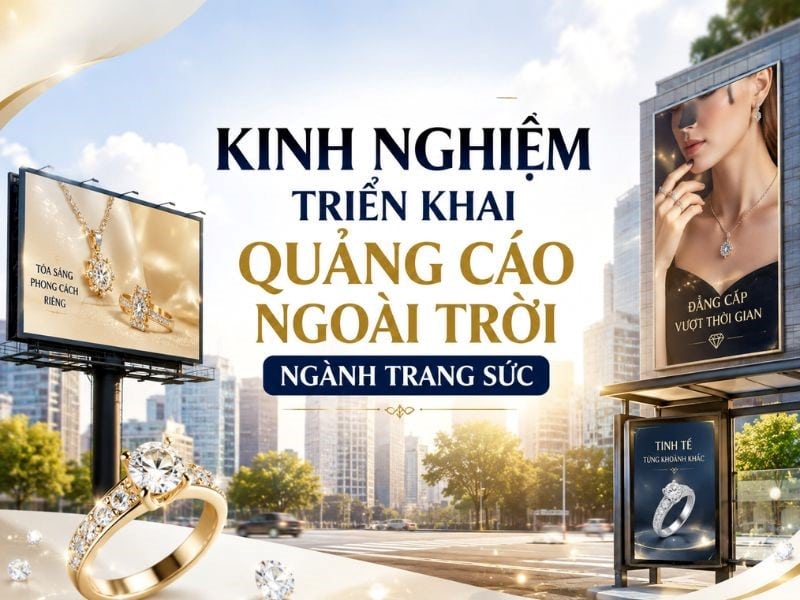 Kinh nghiệm triển khai quảng cáo ngoài trời ngành trang sức