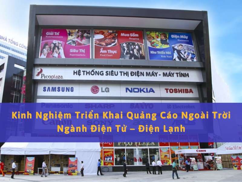 Quảng cáo ngoài trời ngành điện tử – điện lạnh.