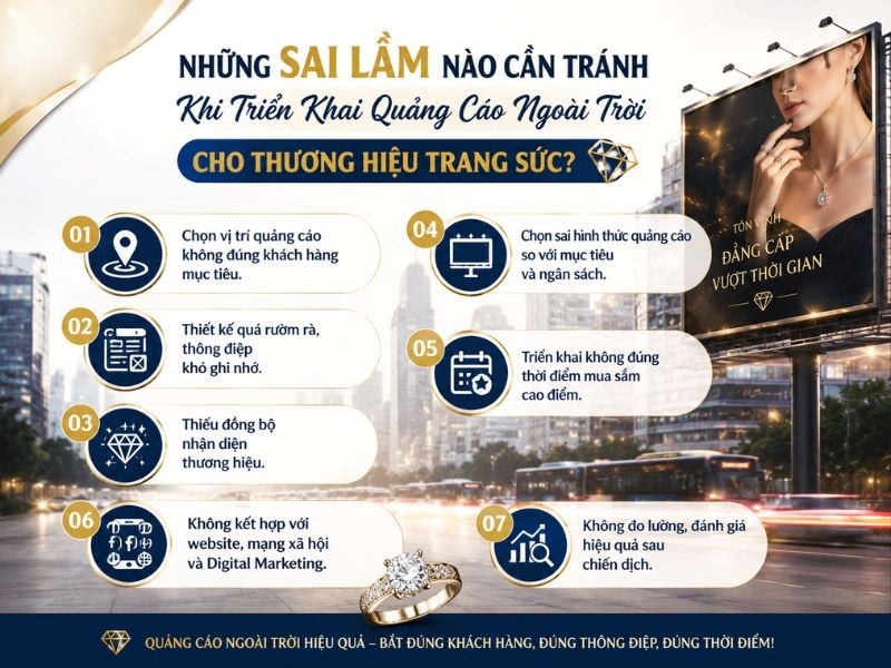 Những sai lầm cần tránh khi quảng cáo ngành trang sức