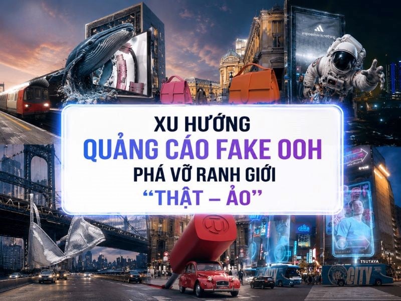 Fake OOH: Xu hướng quảng cáo phá vỡ ranh giới “Thật – Ảo”