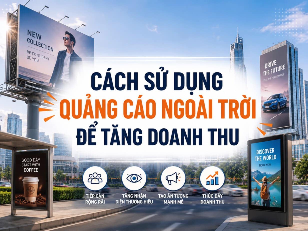 Cách sử dụng quảng cáo ngoài trời để tăng doanh thu cho doanh nghiệp