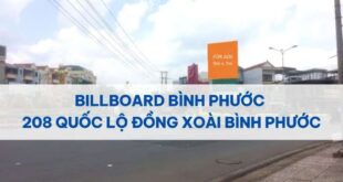 Billboard Bình Phước – 208 Quốc Lộ Đồng Xoài