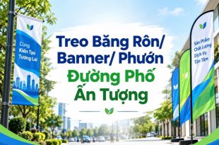 Tìm hiểu dịch vụ treo băng rôn, phướn đường phố