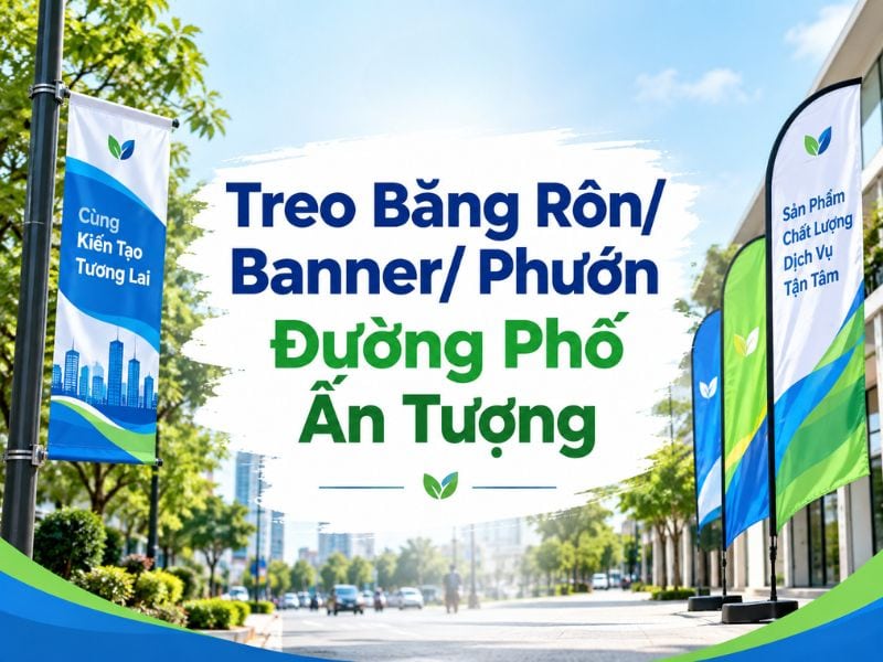 Tìm hiểu dịch vụ treo băng rôn, phướn đường phố