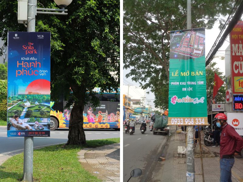 Treo phướn dọc đường phố (ảnh minh họa)