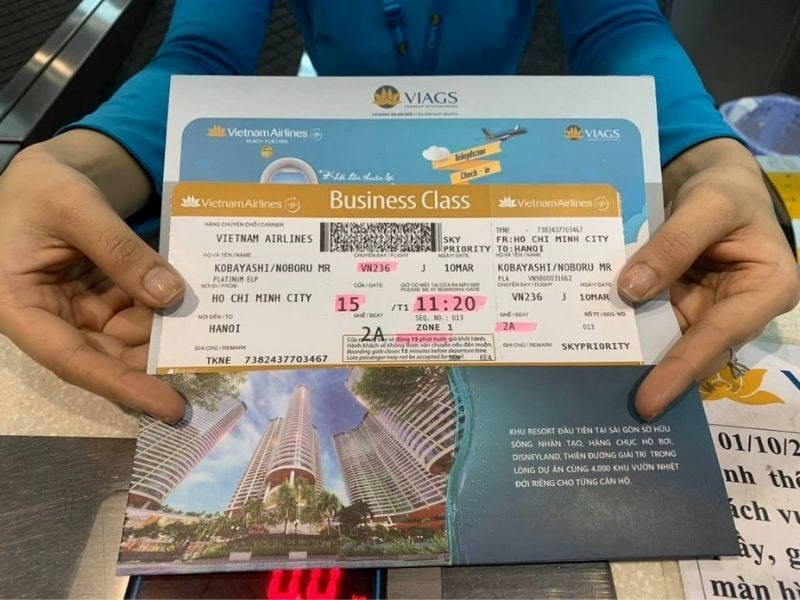 Quảng cáo Boarding Pass Cover (ảnh minh họa)