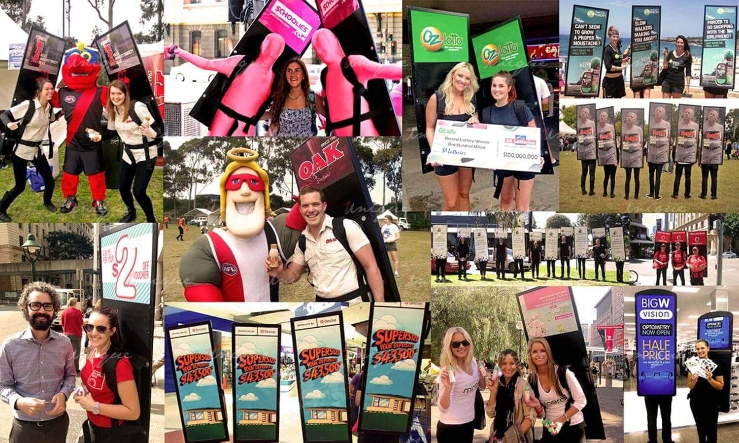 Human Billboard tạo trải nghiệm và tương tác