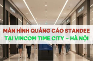 Màn hình quảng cáo standee tại Vincom Time City